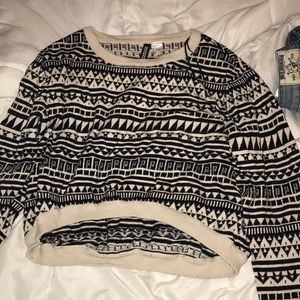 Aztec long sleeve top
